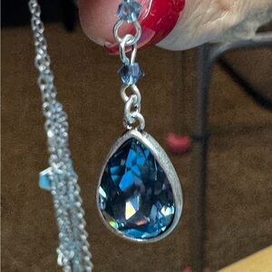 NIB. Touchstone Crystal, a Swarovski Crystal Company, Wrapped Up Necklace